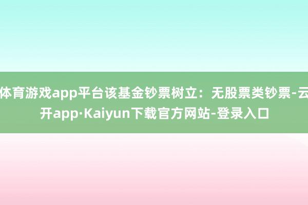 体育游戏app平台该基金钞票树立：无股票类钞票-云开app·Kaiyun下载官方网站-登录入口